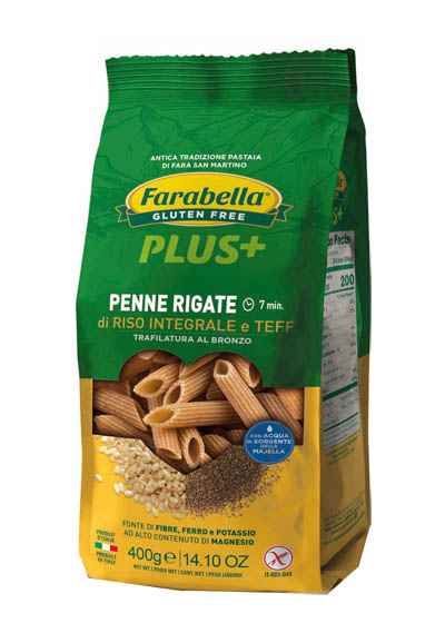 FARABELLA PENNE RISO INTEGRALE E TEFF 400 G - Pharmaleader