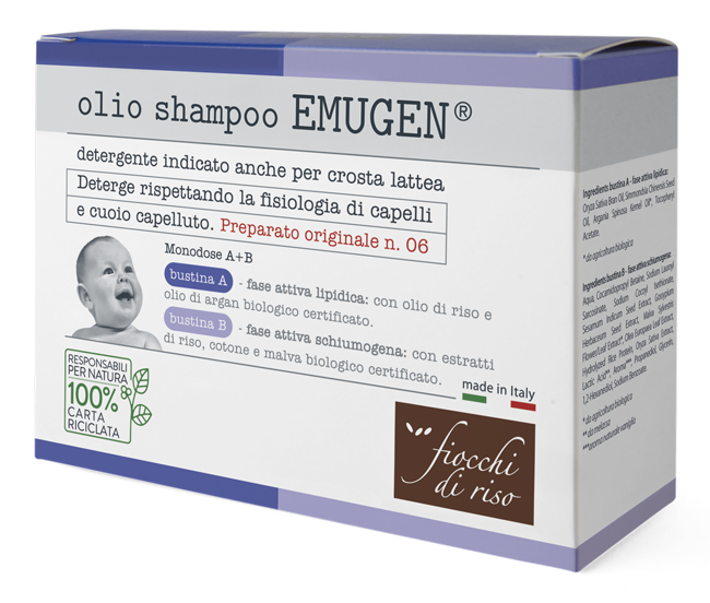 FIOCCHI DI RISO EMUGEN OLIO SHAMPOO ULTRADELICATO 45 ML - Pharmaleader