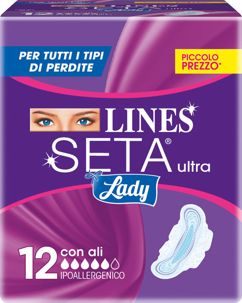 LINES SETA ULTRA LADY CON ALI 12 PEZZI - Pharmaleader