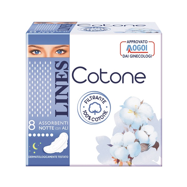 LINES COTONE ULTRA NOTTE 8 PEZZI - Pharmaleader