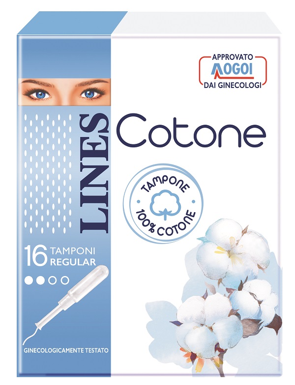LINES COTONE TAMPONE REGULAR 16 PEZZI - Pharmaleader