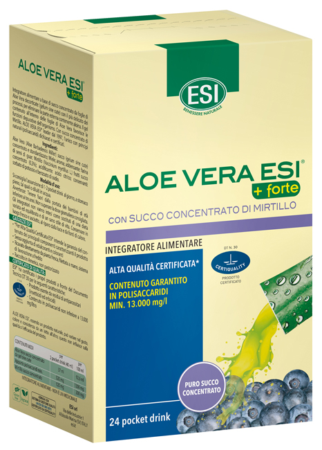ESI ALOE VERA SUCCO + FORTE MIRTILLO 24 POCKET DRINK - Pharmaleader