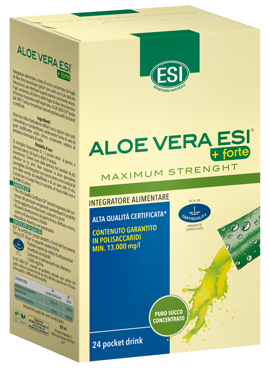 ESI ALOE VERA SUCCO + FORTE 24 POCKET DRINK - Pharmaleader