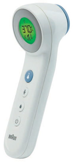 TERMOMETRO BRAUN TOUCH + NO TOUCH MODELLO BNT400 3 IN 1 PER MISURAZIONE TEMPERATURA A DISTANZA DELLA FRONTE CIBO E BAGNO - Pharmaleader