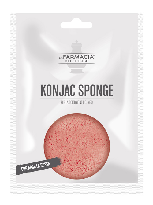 FDE KONJAC SPONGE ARGILLA ROSSA 1 PEZZO - Pharmaleader