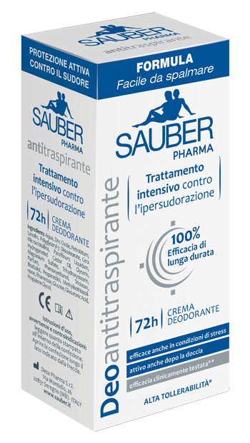 SAUBER DEOANTITRASPIRANTE 72H CREMA 30 ML - Pharmaleader
