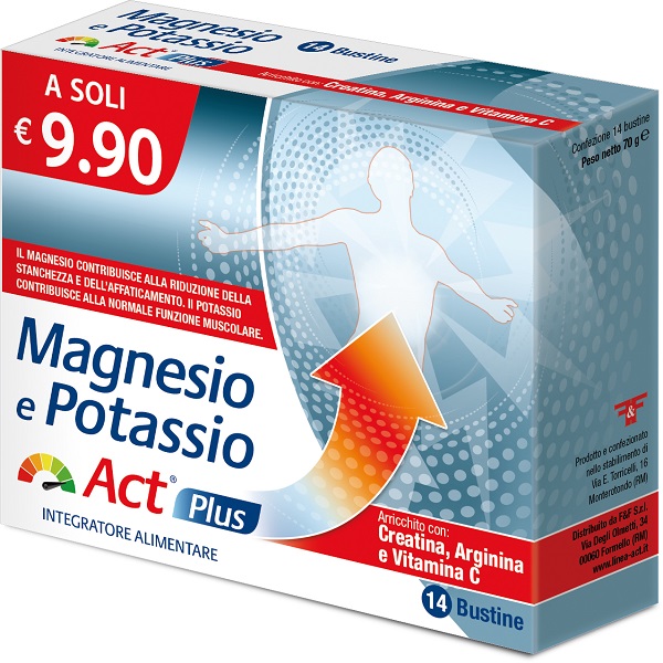 MAGNESIO E POTASSIO ACT PLUS 14 BUSTINE - Pharmaleader