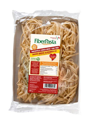 FIBERPASTA TAGLIATELLE SENZA UOVO BASSO CONTENUTO GLICEMICO  250 G - Pharmaleader