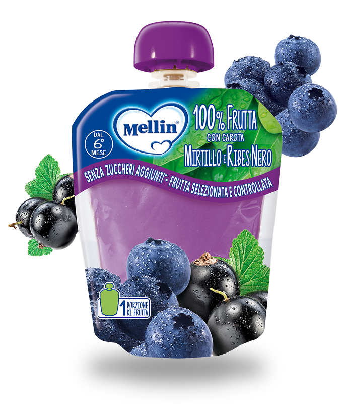 MELLIN POUCH MIRTILLO/RIBES 90 G - Pharmaleader