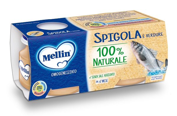 MELLIN OMOGENEIZZATO DI SPIGOLA E VERDURE 4 X 80 G - Pharmaleader