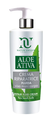 ALOE ATTIVA CREMA FLUIDA RIPARATRICE 190 ML NATUR UNIQUE - Pharmaleader