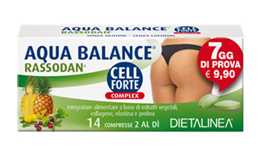 AQUA BALANCE RASSODAN CELL FORTE 7 DAYS 14 COMPRESSE DIETALINEA - Pharmaleader