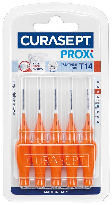 CURASEPT PROXI T14 ARANCIO/ORANGE 5 PEZZI - Pharmaleader