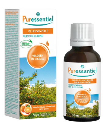 PURESSENTIEL DIFFUSORE MISCELA DIFFUSIONE VIAGGIO SICILIA 30 ML - Pharmaleader