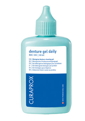 CURAPROX BDC 100 DAILY GEL PER LA PULIZIA QUOTIDIANA DELLA DENTIERA E DEGLI APPARECCHI MOBILI 60 ML 1 PEZZO - Pharmaleader