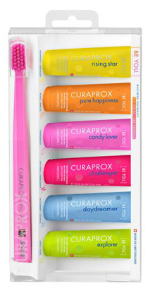 CURAPROX BE YOU MIXED SET 6 DENTIFRICI DA 10 ML + 1 SPAZZOLINO CS 5460 - Pharmaleader
