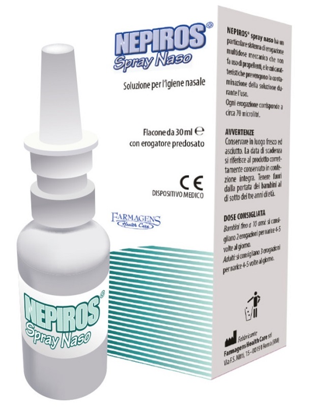 SOLUZIONE PER L'IGIENE NASALE SPRAY NEPIROS 30 ML - Pharmaleader