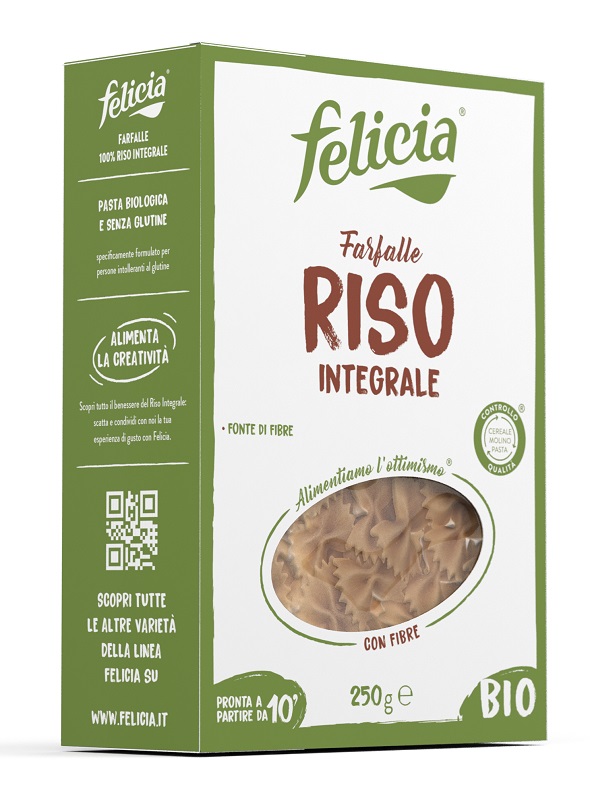 FELICIA FARFALLE RISO INTEGRALE 250 G - Pharmaleader