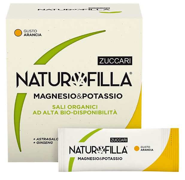 NATUROFILLA MAGNESIO & POTASSIO GUSTO ARANCIA 14 STICK PACK - Pharmaleader