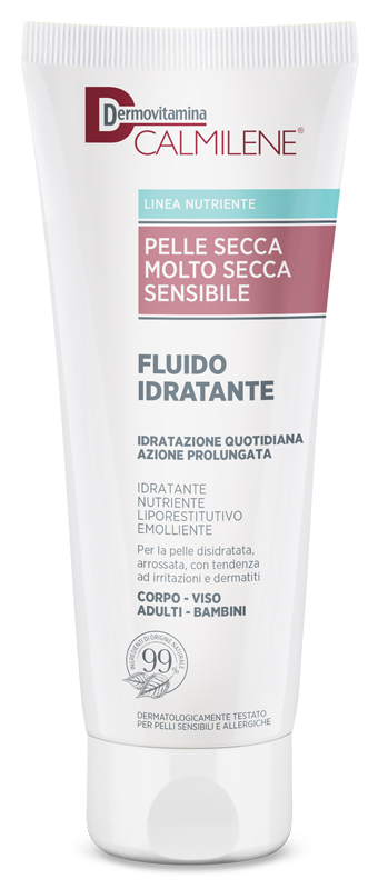 DERMOVITAMINA CALMILENE FLUIDO IDRATANTE PER PELLE SECCA, MOLTO SECCA E SENSIBILE 250 ML - Pharmaleader