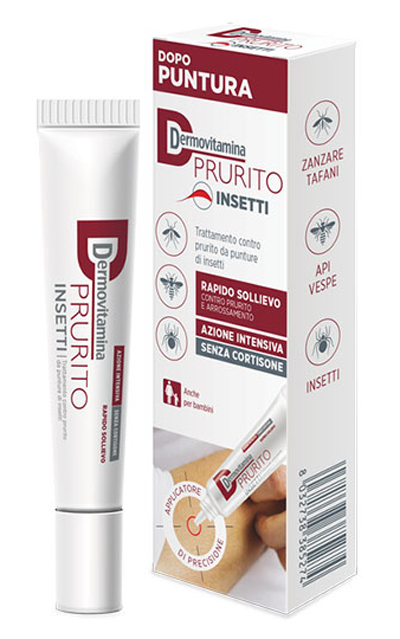 DERMOVITAMINA PRURITO INSETTI DOPO PUNTURA RAPIDO SOLLIEVO AZIONE INTENSIVA SENZA CORTISONE 15 ML - Pharmaleader