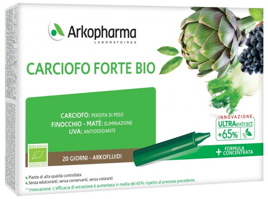 ARKOFLUIDI ULTRA SUONI CARCIOFO FORTE BIO 20 FIALE - Pharmaleader