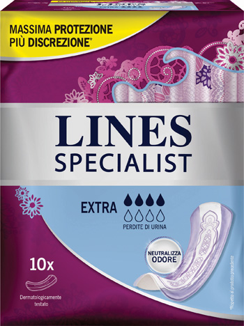 LINES SPECIALIST PANNOLONE EXTRA FARMA 10 PEZZI - Pharmaleader
