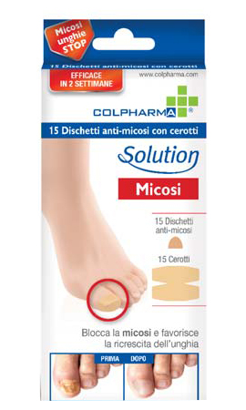 DISCHETTO ANTIMICOSI CON CEROTTO COLPHARMA 15 PEZZI - Pharmaleader