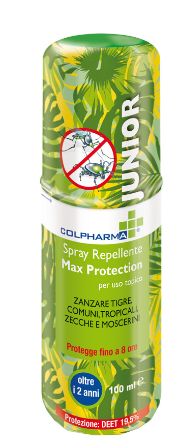 COLPHARMA SPRAY REPELLENTE MAX PROTECTIO JUNIOR DEET 19,50 100 ML - Pharmaleader