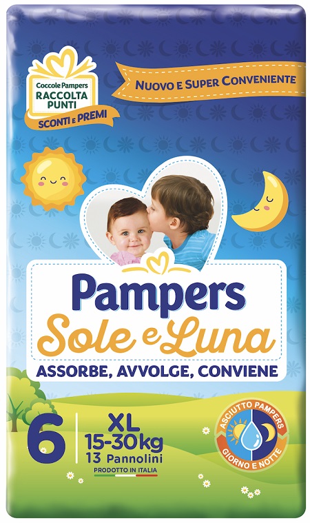 PAMPERS SOLE E LUNA XL 13 PEZZI - Pharmaleader