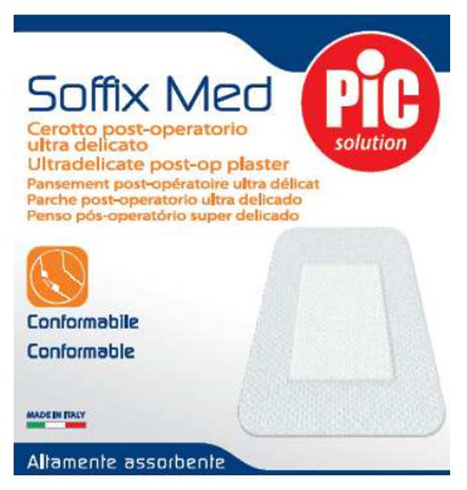 CEROTTO IN TNT ADESIVO 10X8 CM CON COMPRESSA ASSORBENTE 4,5X5,5 CM PIC SOFFIX MED 1 PEZZO - Pharmaleader