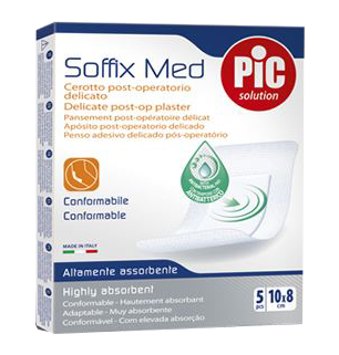 CEROTTO IN TNT ADESIVO CON COMPRESSA ASSORBENTE PIC SOFFIX MED 15X10 CM - Pharmaleader