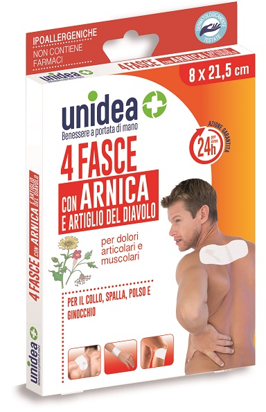 FASCIA ALL'ARNICA UNIDEA 8X21,5 CM 4 PEZZI - Pharmaleader