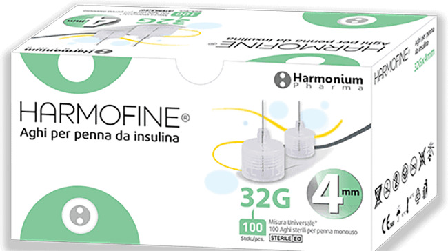 AGO HARMOFINE PENNA DA INSULINA GAUGE 32 4MM 100 PEZZI - Pharmaleader