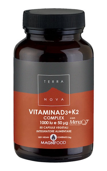 TERRANOVA VITAMINA D3 + K2 50 CAPSULE - Pharmaleader