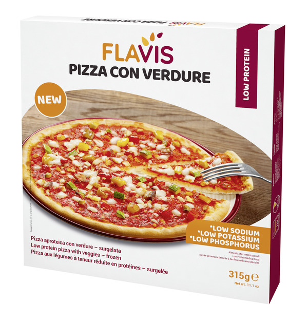 FLAVIS PIZZA CON VERDURE SURGELATA APROTEICA 315 G - Pharmaleader