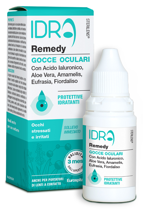 GOCCE OCULARI PROTETTIVE IDRATANTI STERILENS IDRA REMEDY CON ACIDO IALURONICO E ALOE VERA 10 ML - Pharmaleader