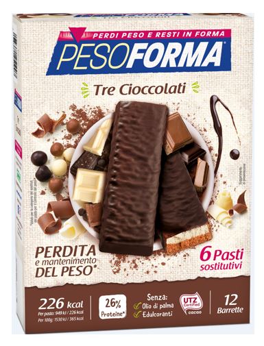 PESOFORMA BARR 3 CIOCCOLATI 372 G - Pharmaleader
