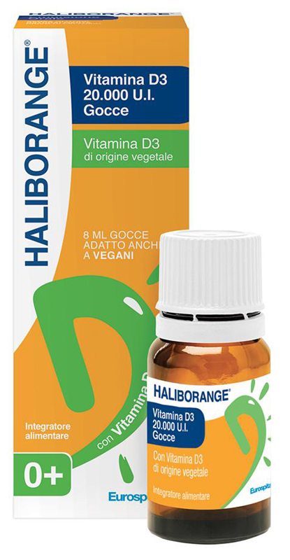 HALIBORANGE VITAMINA D3 20000 UI GOCCE 8 ML - Pharmaleader
