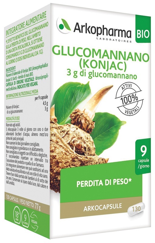 ARKO CAPSULE GLUCOMANNANO BIO 130 CAPSULE - Pharmaleader
