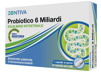 ZENTIVA PROBIOTICO 6 MILIARDI 24 CAPSULE VEGETALI - Pharmaleader