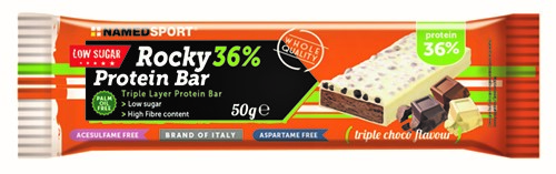 ROCKY 36% PROTEIN BAR TRIPLE CHOCO BARRETTA 50 G - Pharmaleader