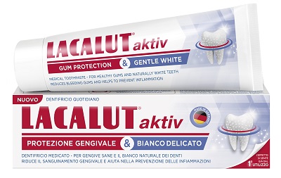 LACALUT AKTIV PROTEZIONE GENGIVALE & BIANCO DELICATO 75 ML - Pharmaleader