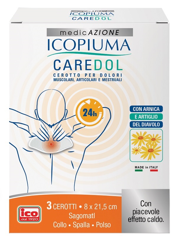 ICOPIUMA CAREDOL CEROTTO DOL COLLO-SPALLA-POLSO 3 PEZZI - Pharmaleader