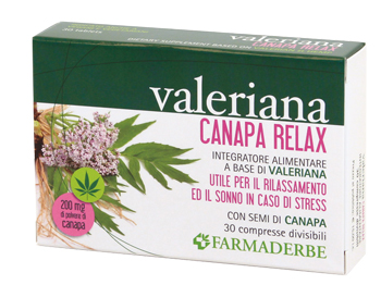 VALERIANA CANAPA RELAX 30 COMPRESSE DIVISIBILI - Pharmaleader