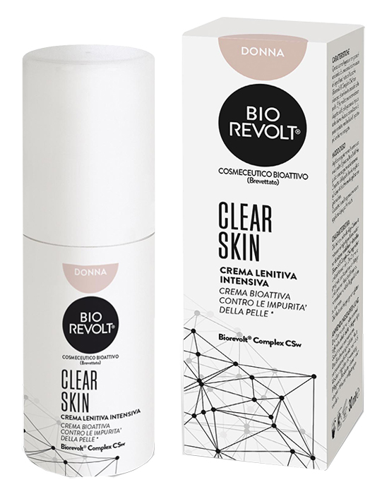 BIOREVOLT RX CLEAR SKIN DONNA CREMA LENITIVA INTENSIVA BIOATTIVA PER PELLI IMPURE 30 ML - Pharmaleader