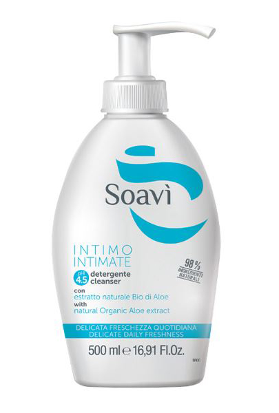 SOAVI INTIMO DELICATO PH4,5 FLACONE CON DISPENSER 500 ML - Pharmaleader