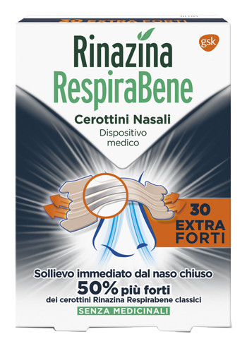 RINAZINA RESPIRABENE CEROTTINO EXTRA FORTE 30 PEZZI - Pharmaleader
