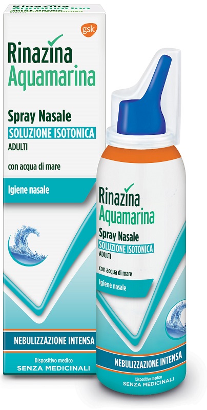 RINAZINA AQUAMARINA ISOTONICA SPRAY NEBULIZZAZIONE INTENSA 100 ML - Pharmaleader