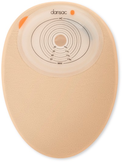 DANSAC NOVALIFE TRE 1 SACCA CHIUSA OPACA PIANA MAXI PER COLOSTOMIA CON FINESTRA RITAGLIABILE 15-70X90 MM 620 ML 30 PEZZI - Pharmaleader